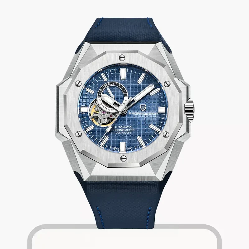 Pagani Design Classic Open Heart Blue Dial Men's Watch-  PD-YS010